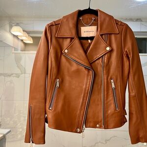 BCBG Generation Genuine Leather Moto Jacket